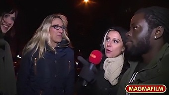 African-American Mom Gets Naughty In Public