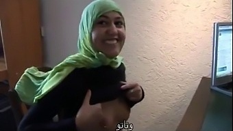 A Moroccan Woman Named Jamila Attempts Lesbian Intimacy With A Dutch Girl, With Arabic Captions