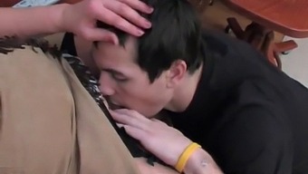 Teen And Mature Son Gets Excited By Mother'S Skirt