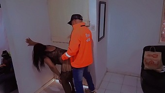 A Chance Encounter With A Delivery Man Leads To A Steamy Session Of Exhibitionism And Submission