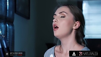 Lena Reif, A Horny Russian Beauty, Passionately Rides Her Lover'S Thick Cock