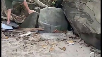 A Beach Group Sex Event With An Orgy