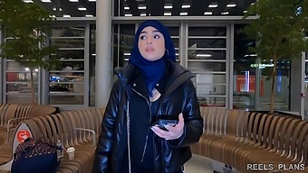 Nadja, The Veiled Iranian, Experiences Anal Intercourse In A Restroom And Hallway As A Payment For A Flight